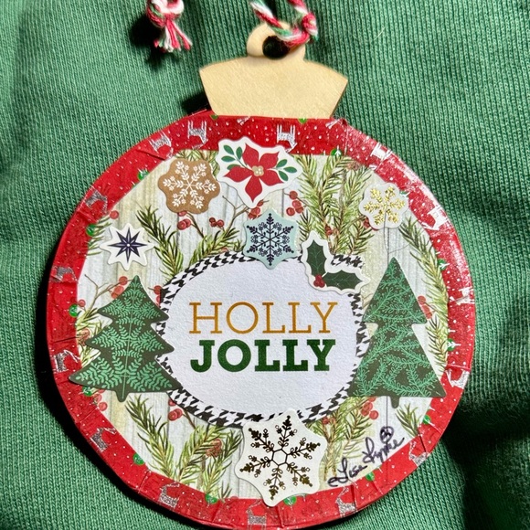 2 New 4x4” Handmade Wooden Rustic Decoupage Christmas Tree Ornaments $26 - Picture 6 of 11